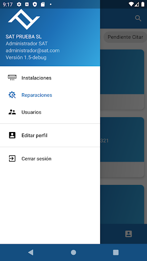 Android application TeletronicSat screenshort