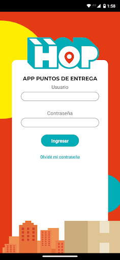 Android application HOP Puntos de Entrega screenshort