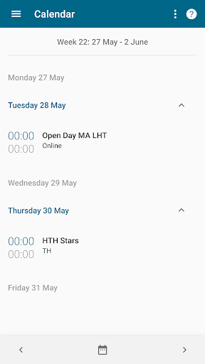 Android application OSIRIS Hotelschool The Hague screenshort