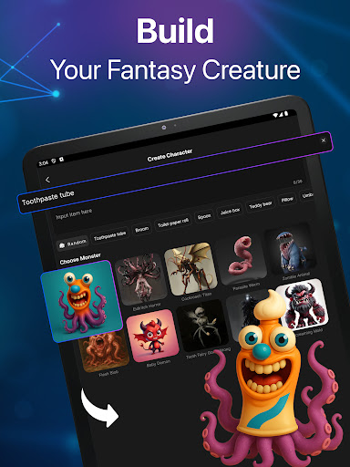 Screenshot of AI Hybrid Character Creator