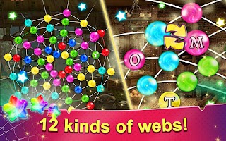 Rainbow Web - unusual three in a row game