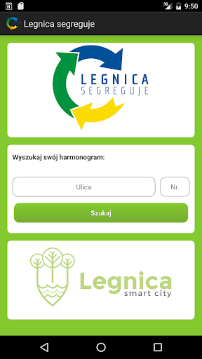 Android application Legnica Segreguje screenshort