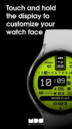MDS351 - Digital Watch Face Screen 3