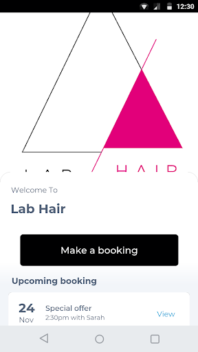 Android application Lab Hair screenshort