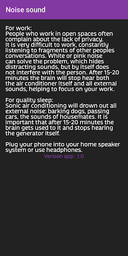 Healthy Sleep white pink noise Screen 2