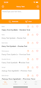 Fancy Text Symbols Screenshot