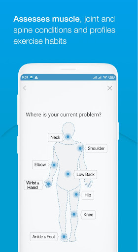 TrackActive Me: Virtual Physio Screen 2