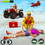 Cover Image of Download Snow ATV Quad Bike Ambulance Rescue Game 1.5 APK
