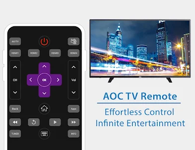 Controle remoto de TV AOC