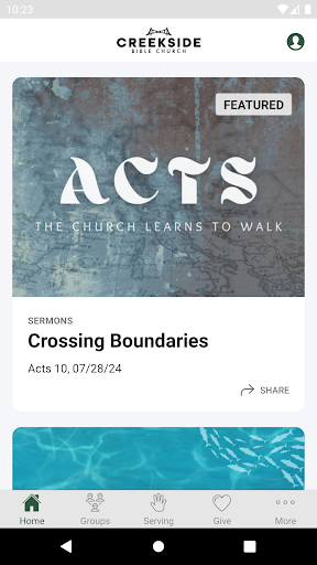Android application Creekside Bible Castle Rock screenshort
