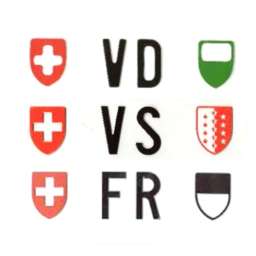 Plaques Vaud Valais Fribourg logo
