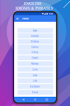 screenshot of English Idioms & Phrases