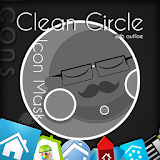 Clean Circle Icons w/outline icon