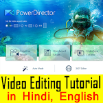 Cover Image of Herunterladen Power Director Video Editing Tutorials in Hindi 9.9 APK