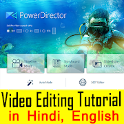 Power Director Video Editing Tutorials in Hindi  Icon
