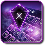 purple galaxy space keyboard constellation icon