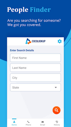 Android application CocoLookup - People Finder screenshort