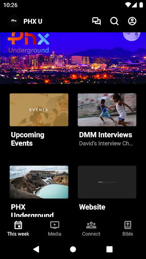Android application Phx Underground screenshort
