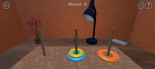 Android application Hanoi Challenge 3D screenshort