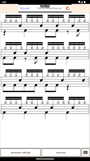 Doyosuta-Drum score generator Screen 2