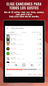 Captura de Pantalla 17 Backing Tracks Guitar Jam Play android