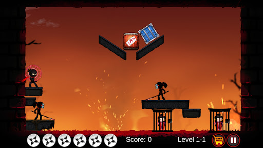 Ninja Warrior - Dart Fighting Screen 2