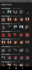 Captura de Pantalla 12 Stickers de Aidan Gallagher pa android
