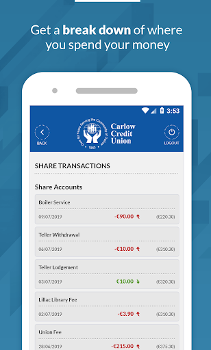 Carlow Credit Union Screen 3