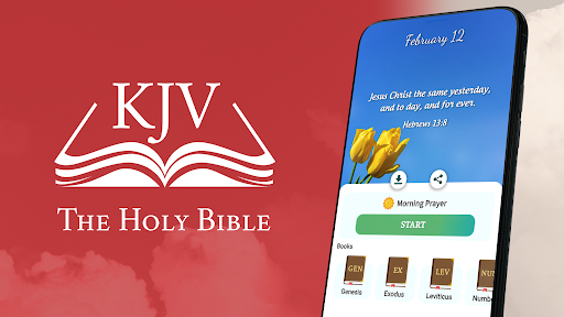 Android application King James Bible +Daily Verses screenshort