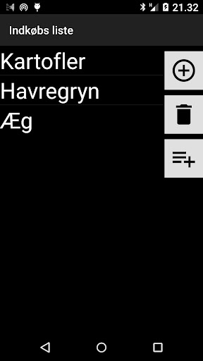 Shopping list Screen 3