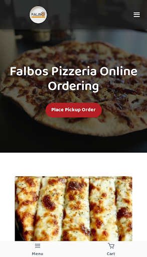 Android application Falbos Pizza screenshort