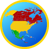 Map of North America icon