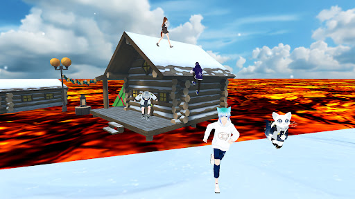 The floor is lava game parkour 2