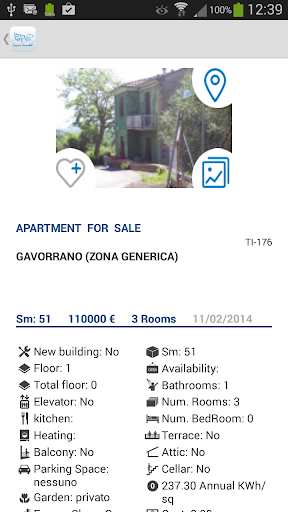 Android application Tuscany Real Estate screenshort