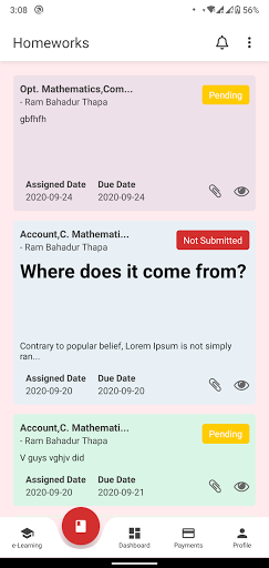 Android application Mount Manaslu School screenshort