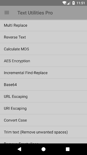 Android application Text Utilities Pro screenshort