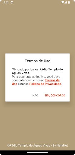 Android application Rádio Templo de Águas Vivas screenshort