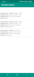 Auto Call Scheduler Screenshot