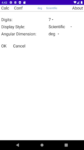 Complex RPN Calculator Screen 3