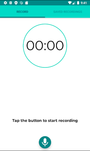 Android application Audio Sound Recorder screenshort