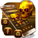 Dark Golden Skull Theme icon