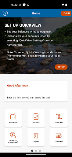 Android application Ladysmith and District CU App screenshort