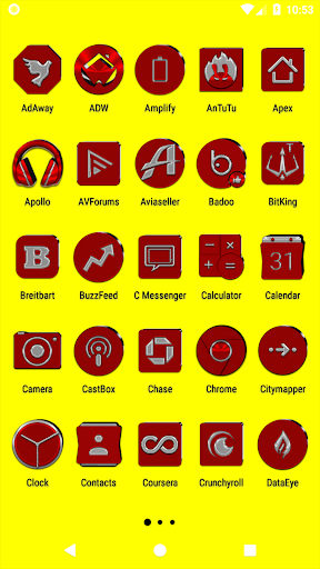 Red Icon Pack Screen 3