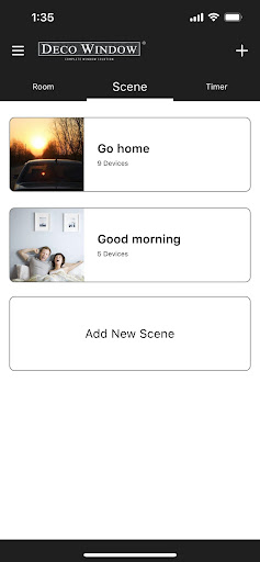 Decowindow Smart Home App Screen 2