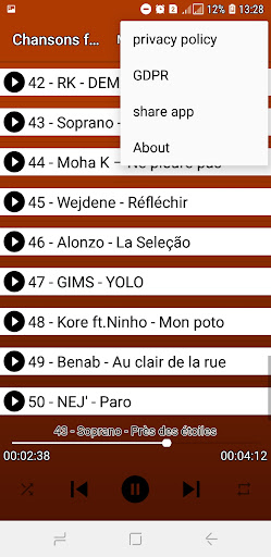 Meilleures Chansons Françaises Screen 2