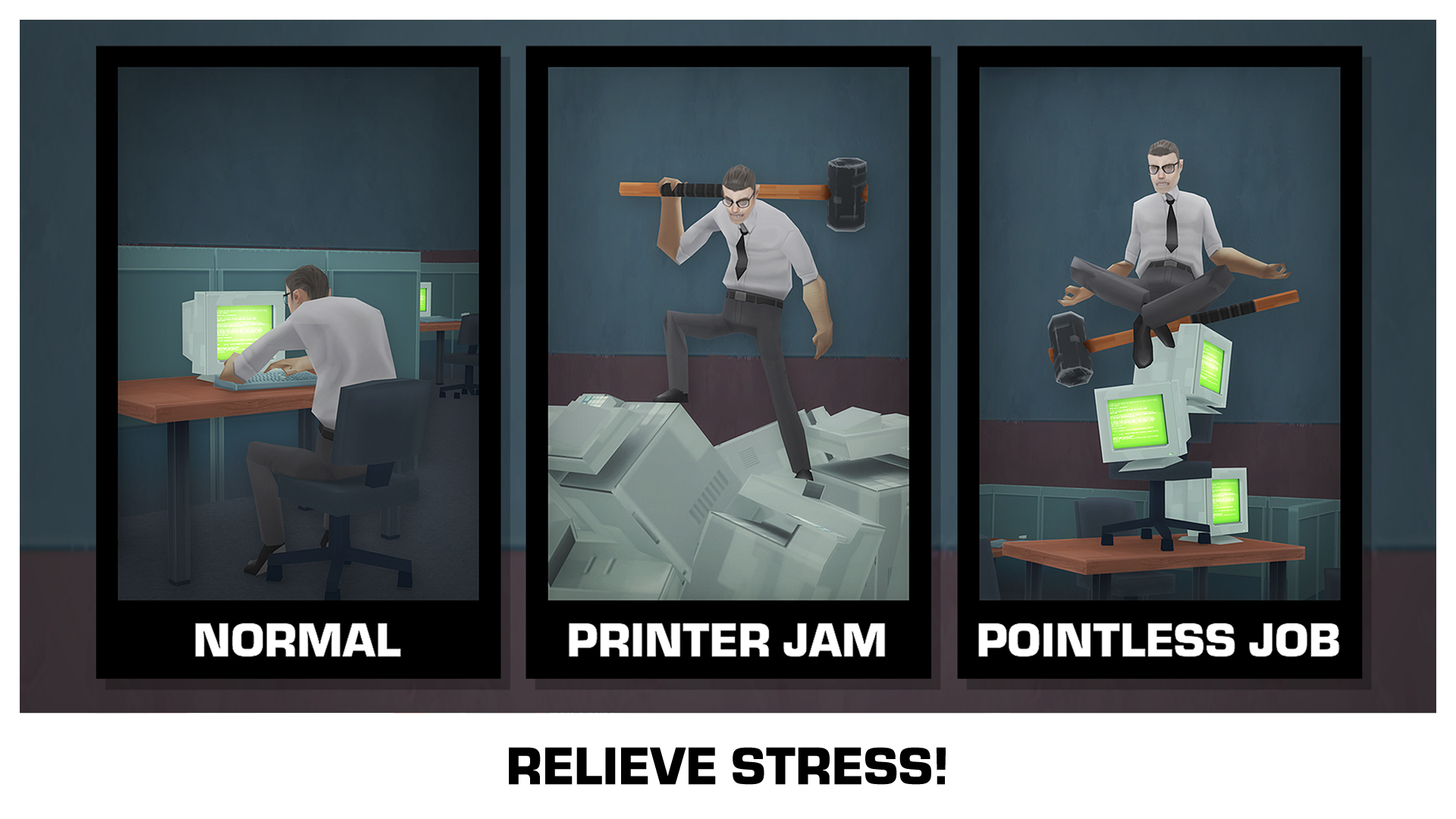 Android application Smash the Office - Stress Fix! screenshort