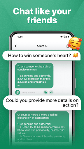 Adam: AI Chatbot Screen 3