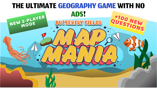 Android application Map Mania: Geography Games screenshort