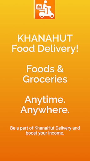 Android application Khana Hut Delivery screenshort