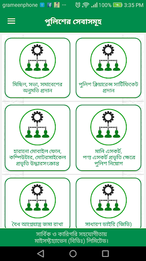 Police Service(পুলিশ সেবা) Screen 2